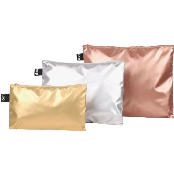 LOQI Zip Pocket, Gold/Silber/Rosé